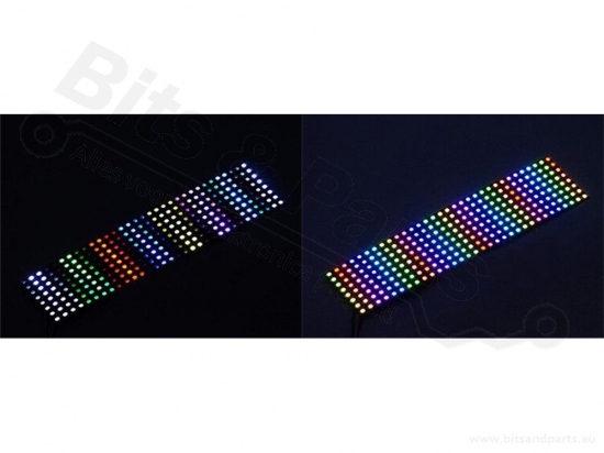 LED Board Flexible 8x32 WS2812B 5050 RGB LED with drivers (256bits)